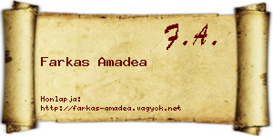 Farkas Amadea névjegykártya