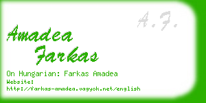amadea farkas business card